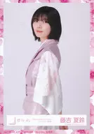 Natsusuzu Fujiyoshi / upper body / 櫻坂 46 random Official photo 【 "W-KEYAKI FES. 2022" Live Pink Costume 】