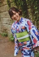 Sayuri Date / Knee-Up / Apollo Bay Official FanClub 『 Apollo Bay Cruiser 』 Exclusive online photo print personal bromide summer yukata photo taken down by members