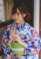 Sayuri Date / Upper body / Apollo Bay OFFICIAL FANCLUB 『 Apollo Bay Cruiser 』 members only online photo print Personal bromide Summer yukata photo taken down photo