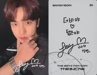 51[Special]:THE BOYZ/SANGYEON(Sanyon)/全規格印刷帶簽名/"THE BOYZ FAN CON:THE B-ZONE>交換式卡