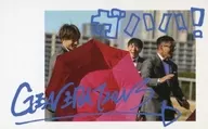 Generations from Exile Tribe / Gather (3 persons) / Horizontal With Print Signature and Message / Generations from Exile Tribe SINGLE "Ame no Chiharu" release commemorative photo card