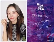 ITZY/YUNA (Shin Yu-na) / Back With Print Signature and Message / CDs "Blah Blah Blah" [MIDZY JAPAN limited edition] (WPCL 60023) enclosed special bonus original trading card