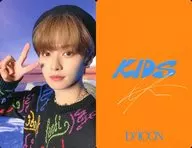 Stray Kids/Lee Know/背麵橙色、印刷帶簽名/"DICON D'FESTA MINI EDITION Stray Kids>照片卡