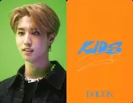 Tray Kids/HAN / Orange on the back / Printed with signature / "DACON D' FESTA MINI EDITION Tray Kids" photo card