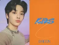 Stray Kids/I.N/背麵橙色、印刷帶簽名/"DICON D'FESTA MINI EDITION Stray Kids>照片卡