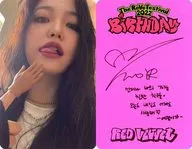 Red Velvet / Yeri / back With Print Signature and Message / CD-「 The Reve Festival 2022 : Birthday 」 (Photo Book Ver.) enclosed special photo card