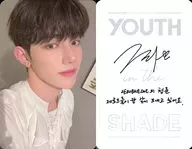 ZEROBASEONE/ジャン・ハオ(Zhang Hao)/裏面文字グレー・印刷サイン、メッセージ入り/CD「YOUTH IN THE SHADE」(SHADE Ver.)セルフィーフォトカード