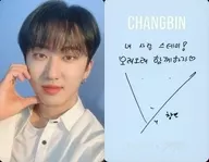 With Print Signature and Message Kids/Changbin (Changbin) / Back Purchase benefits / "NACIFIC×Stray Kids" special collaboration box Stone Photo Card