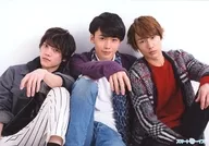 Ryujiro Isaki, Utsumi 啓貴, Ryoshiro Tsuji / Yokogata / "スマチャレ! Ryujiro Isaki vs. Utsumi 啓貴 vs. Ryoshiro Tsuji, Real Showdown Event" Group shot L version of Bromide