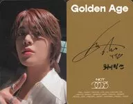 NCT / YUTA / Backside With Print Signature and Message / CDs "Golden Age" (Archiving Ver.) enclosed photo card