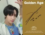 NCT / Hae-chan (HAECHAN) / Back With Print Signature and Message / CD-Golden Age (Archiving Ver.) enclosed photo card