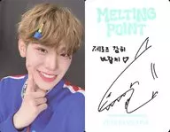 ZEROBASEONE / Kim Tae Rae / Back With Print Signature and Message / Photo Card with "MELTING POINT" (Mystery Ver.)