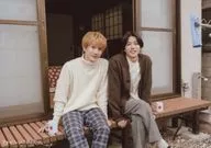 Akazawa Ryōtarō / Takahashi Kensuke / Yokogata / Hizajo / Film "Aki quiere cenar con Haru" Bromuro B2 Shot