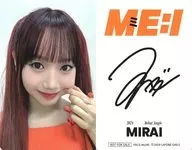 ME : I/KEIKO (Keiko Shimizu) / Reverse side printing with signature / CDs "MIRAI" 【 Ordinary Edition (YRCS-90248) First Press Limited Edition Included Privilege Selca Trading Card