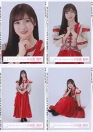 ◇ Rena Odakura / 櫻坂 46 Random Official photo 【 "Yue Kobayashi Graduation Concert" Red Costume 】 4-Type Complete Set