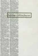 Snow Blindness / Tatsuya Tsuzuki