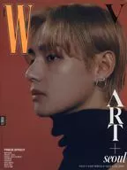 With Appendix) W KOREA September 2023 issue A Edition Cover : V (BTS) Orange VER.