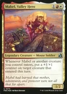 0274[U]：【FRA】【FOIL】【模倣宇宙の片割れカード】Mabel， Valley Hero/渓間の英雄、メイブル