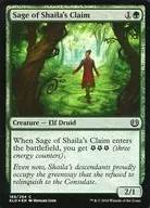 [C] : [FOIL] Sage of Shaila's Claim / Wise man of Schairer's exclusive land