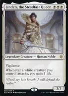 [R]:【FOIL】Linden，the Steadfast Queen/不動的女王，林登