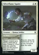 [C]:【FOIL】Silverflame Squire/On Alert/銀炎的侍從
