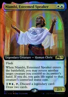 [R]:【FOIL】Niambi，Esteemed Speaker/备受尊敬的讲述者，ニアンビ