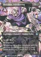 0210[U]：【TMT】【FOIL】【ボーダーレス版】Shredder， Unrelenting/果てなき執念、シュレッダー