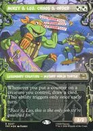 0247[R]：【TMT】【FOIL】【下水道・フレーム版】Mikey ＆ Leo， Chaos ＆ Order/混沌と秩序、マイキーとレオ