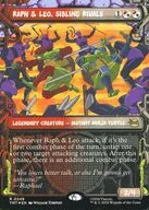0249[R]：【TMT】【FOIL】【下水道・フレーム版】Raph ＆ Leo， Sibling Rivals/兄弟でありライバル、ラフとレオ
