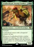 0117[R]：【TMT】【FOIL】Leatherhead， Swamp Stalker/沼地のハンター、レザーヘッド