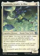 0016[U]：【TMT】【FOIL】Leonardo， Leader in Blue/青を纏うリーダー、レオナルド