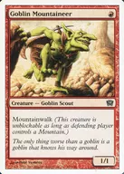 193/350 [C] : [9 ed] Goblin Mountaineer / Mountaineers in Goblin