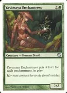 284/350 [U] : [9 ed] Yavimaya Enchantress / Yavimaya Sorcerer