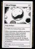 [TEST CARD]:【MB2】Orb of Origin