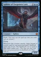 0051[Mythic Rare]:【FDN】Sphinx of Forgotten Lore/被遺忘傳承的獅身人麵像