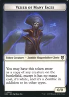 0002 / 0003 [Token] : 【 DRC 】 VIZIER OF MANY FACES/ZOMBIE / Multiface Attendant / Zombie